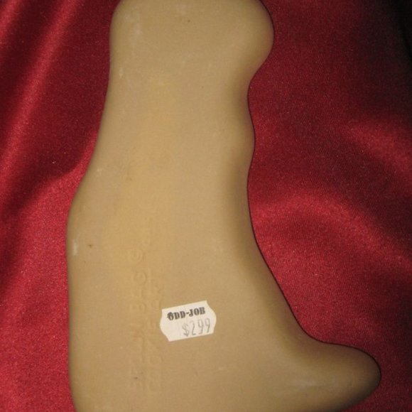 VINTAGE 1985 BROWN BAG COOKIE ART CERAMIC COOKIE PRESS T-REX DESIGN - Picture 9 of 10